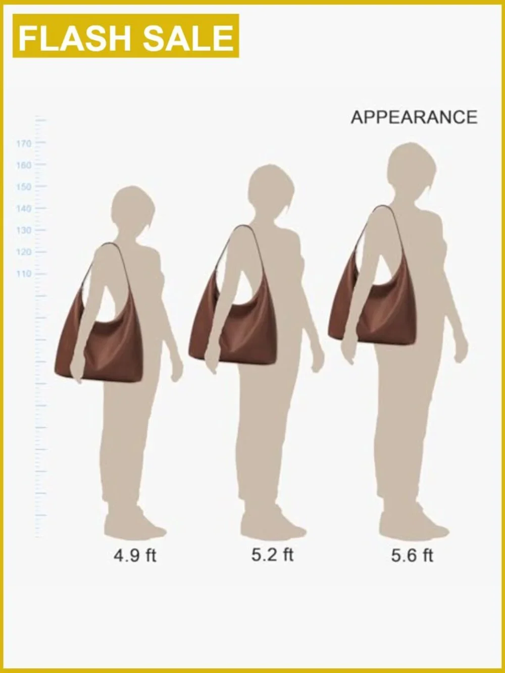 Vegan Leather Hobo Tote Bag with Zipper Large Capacity Shoulder Bag